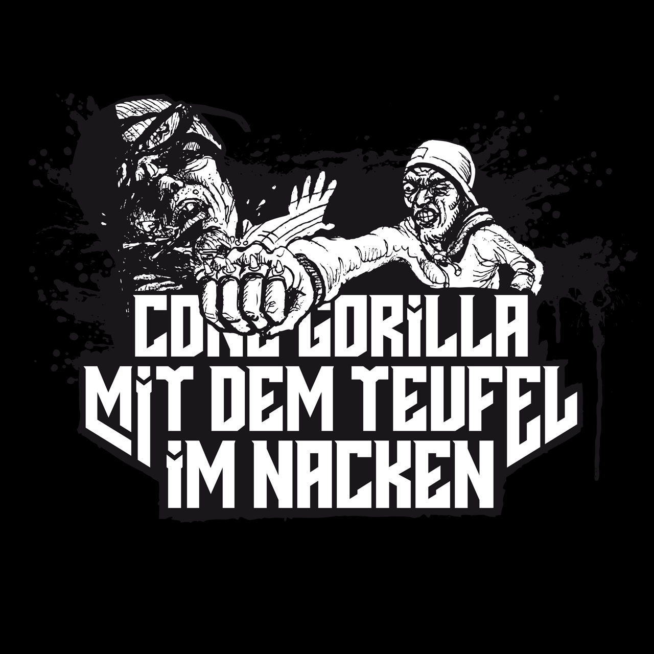 Bild von CONE GORILLA - MIT DEM TEUFEL IM NACKEN HOODY [schwarz]